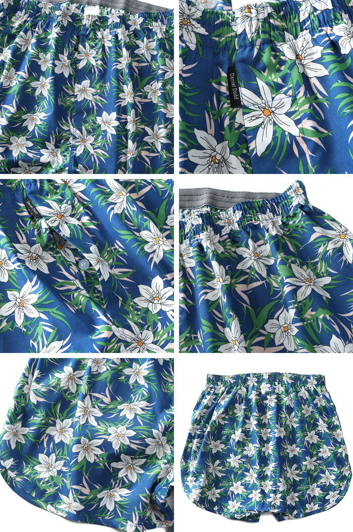 大きいサイズ メンズ DANIEL DODD 前開き 花柄 トランクス 肌着 下着 azut-249002