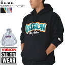 大きいサイズ メンズ VISION STREET WEAR サガラ プルオーバー パーカー 3905704