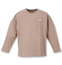 大きいサイズ メンズ OUTDOOR PRODUCTS 天竺 長袖 Tシャツ ベージュ 1258-1370-4 2L 3L 4L 5L 6L 7L 8L