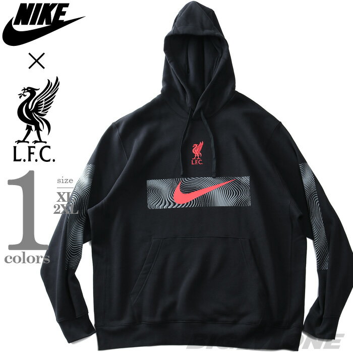 ナイキ パーカー メンズ 大きいサイズ メンズ NIKE ナイキ LIVERPOOL F.C. CLUB リバプールFC フリース プルオーバー パーカー USA直輸入 dn3119