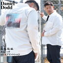 大きいサイズ メンズ DANIEL DODD ストレッチ バックプリント シャツ ポリエステル100 916-sh2201b