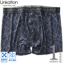 大きいサイズ メンズ LINKATION 吸汗速乾 ストレッチ レイズ柄 ボクサー ブリーフ パンツ 肌着 下着 lkup-249021