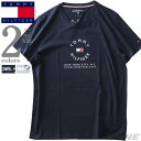 大きいサイズ メンズ TOMMY HILFIGER トミーヒルフィガー ロゴ 半袖 Tシャツ USA直輸入 mw0mw31367