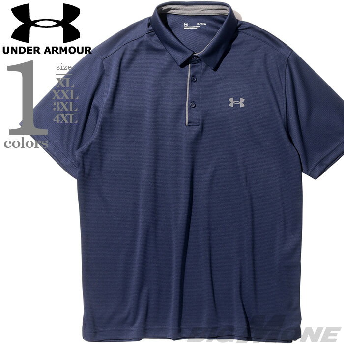 アンダーアーマー ポロシャツ メンズ 大きいサイズ メンズ UNDER ARMOUR アンダーアーマー 半袖 ゴルフ ポロシャツ TECH POLO USA直輸入 1290140-410