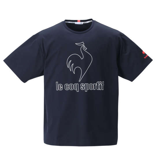 大きいサイズ メンズ LE COQ SPORTIF ヘランカ 半袖 Tシャツ ネイビー 1278-2230-2 2L 3L 4L 5L 6L