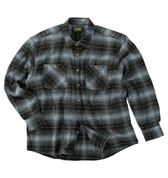 大きいサイズ メンズ Mc.S.P モールチェック 長袖 シャツ ジャケット グレー 1277-5331-1 3L 4L 5L 6L 8L