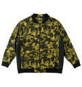 大きいサイズ メンズ SY32 by SWEET YEARS カモ ジャガード ジップ スウェット ジャケット イエロー 1278-3386-1 3L 4L 5L 6L