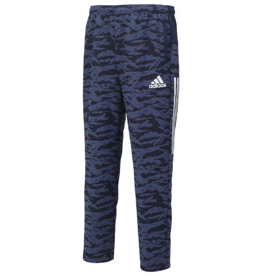 大きいサイズ メンズ adidas カモフラプリント ウォームアップ パンツ ネイビーカモ 1276-2325-1 3XO 4XO 5XO 6XO 7XO 8XO