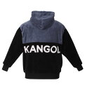 大きいサイズ メンズ KANGOL シルキー フリース ジャケット ブルーグレー 1278-3652-2 3L 4L 5L 6L 8L