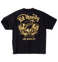 大きいサイズ メンズ Ed Hardy 天竺箔プリント 半袖 Tシャツ ブラック × ゴールド 1278-4515-2 3L 4L 5L 6L 8L