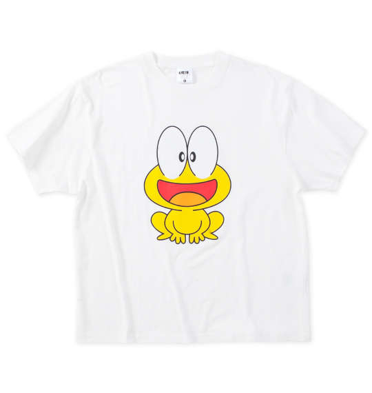 大きいサイズ メンズ ど根性ガエル 天竺 半袖 Tシャツ ホワイト 1278-4235-1 3L 4L 5L 6L 8L