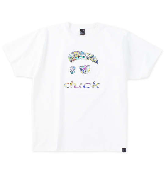 大きいサイズ メンズ b-one-soul DUCK DUDE エンボス 半袖 Tシャツ ホワイト 1258-4292-1 3L 4L 5L 6L