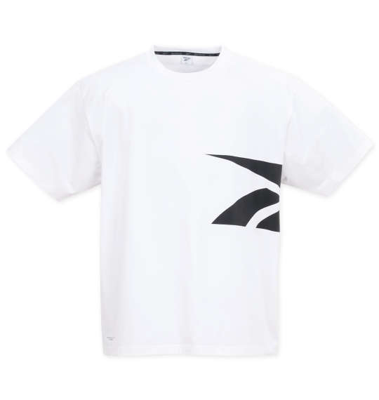 大きいサイズ メンズ Reebok サイドベクターグラフィック 半袖 Tシャツ ホワイト 1278-4530-1 3L 4L 5L 6L 8L