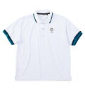 大きいサイズ メンズ SY32 by SWEET YEARS ライトストレッチワッペン 半袖 ポロシャツ ホワイト 1278-5217-1 3L 4L 5L 6L