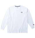 大きいサイズ メンズ OUTDOOR PRODUCTS 天竺エンボス 長袖 Tシャツ ホワイト 1258-4300-1 3L 4L 5L 6L 7L 8L
