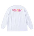 大きいサイズ メンズ SEVEN2 天竺 長袖 Tシャツ ホワイト 1268-4300-1 3L 4L 5L 6L 8L