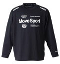 大きいサイズ メンズ MOVESPORT ドライメッシュ オーセンティックロゴ 長袖 Tシャツ ブラック 1278-4315-2 3L 4L 5L 6L