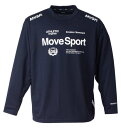 大きいサイズ メンズ MOVESPORT ドライメッシュ オーセンティックロゴ 長袖 Tシャツ ネイビー 1278-4315-3 3L 4L 5L 6L