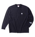 大きいサイズ メンズ BEN DAVIS ピス+バックプリント 長袖 Tシャツ ブラック 1278-4681-2 3L 4L 5L 6L