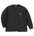 大きいサイズ メンズ Coleman 天竺ポケット付 長袖 Tシャツ ブラック 1278-4675-2 3L 4L 5L 6L 8L