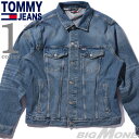 大きいサイズ メンズ TOMMY JEANS トミージーンズ デニム ジャケット Gジャン USA直輸入 dm0dm21860