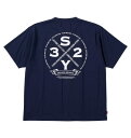 大きいサイズ メンズ SY32 by SWEET YEARS サークルロゴ バックプリント 半袖 Tシャツ ネイビー 1278-5240-1 3L 4L 5L 6L