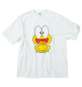大きいサイズ メンズ ど根性ガエル 天竺 半袖 Tシャツ ホワイト 1278-5523-1 3L 4L 5L 6L 8L