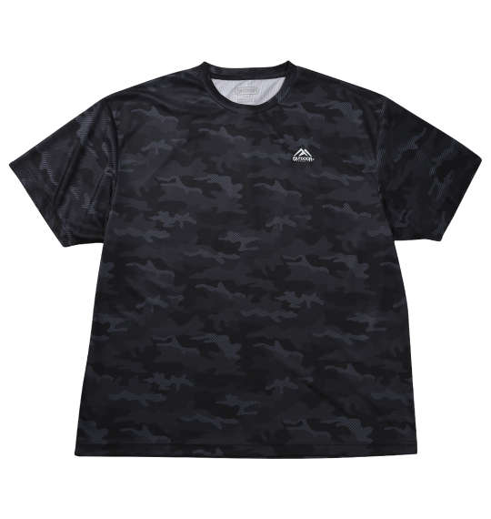 楽天大きいサイズの店ビッグエムワン大きいサイズ メンズ OUTDOOR PRODUCTS DRYメッシュカモフラ柄 半袖 Tシャツ ブラック 1258-5205-2 3L 4L 5L 6L 7L 8L