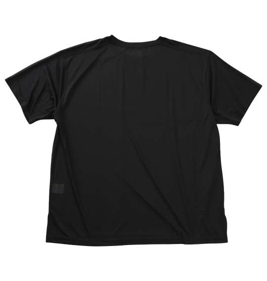大きいサイズ メンズ EL.FO DRY クルーネック 半袖 Tシャツ ブラック 1278-5702-2 3L 4L 5L 6L