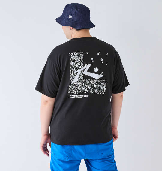 乐天商城 - 大きいサイズ メンズ RUSTY バンダナグラフィック 半袖 Tシャツ ブラック 1278-4277-2 3L 4L 5L 6L 8L