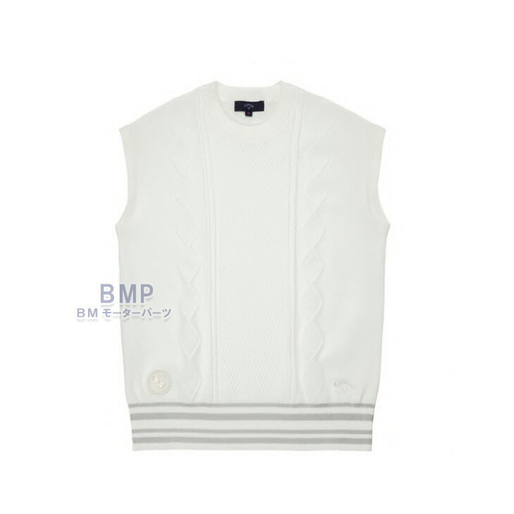 BMW 純正 GOLF SPORT COLLECTION 2024 BMW x Callaway ニットベスト ホワイト ブラック ゴルフ キャロウェイ コレクション