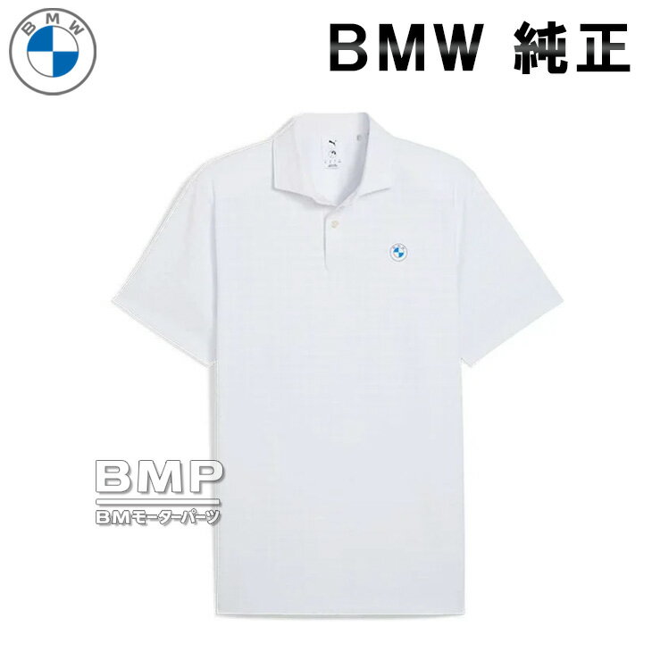 乐天商城 - BMW 純正 GOLF SPORT COLLECTION 2025 BMW x PUMA ゴルフ ポロシャツ メンズ ホワイト プーマ ゴルフ コレクション