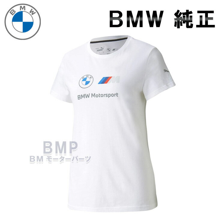 BMW 純正 M MOTORSPORT COLLECTION 2023 レディース ロゴ Tシャツ ホワイト コレクション