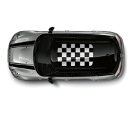 BMW MINI 純正 F54 CLUBMAN F60 CROSSOVER 用 ルーフ ステッカー CHEQUERED FLAG ブラック