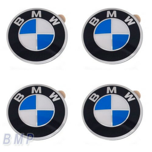 【5/26迄 限定！エントリー＋店舗内買い回りで最大ポイント10倍！】BMW 純正 エンブレム ホイールキャップバッジ 45mm 4枚セット