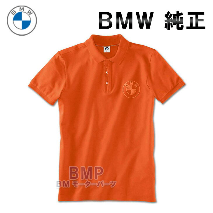 BMW 純正 BMW COLLECTION 2020 ロゴ ポロシャツ メンズ オレンジ コレクション