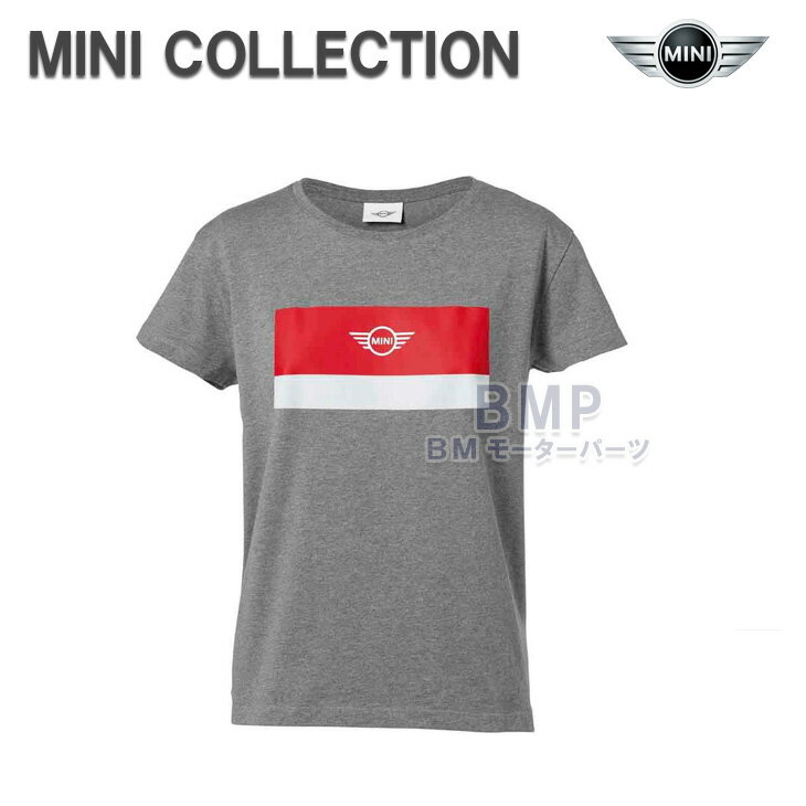 BMW MINI 純正 MINI COLLECTION ロゴ Tシャツ グレー レディース コレクション