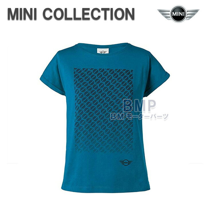 BMW MINI 純正 MINI COLLECTION Signet Tシャツ アイランドブルー レディース コレクション