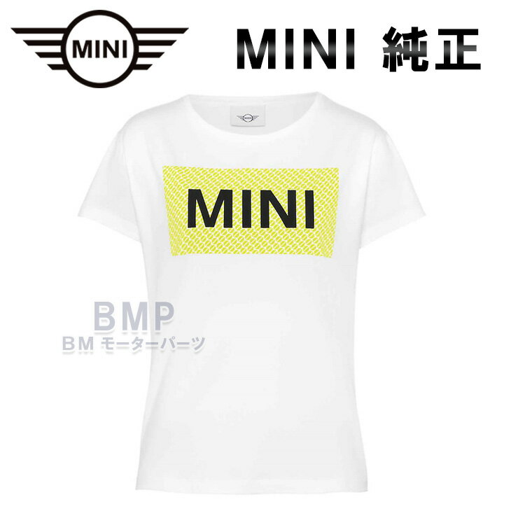 BMW MINI 純正 MINI COLLECTION MINIワードマークTシャツ ホワイト レディース コレクション