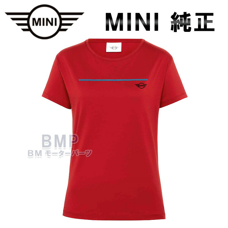 BMW MINI 純正 MINI COLLECTION MINIロゴ Tシャツ チリレッド レディース コレクション