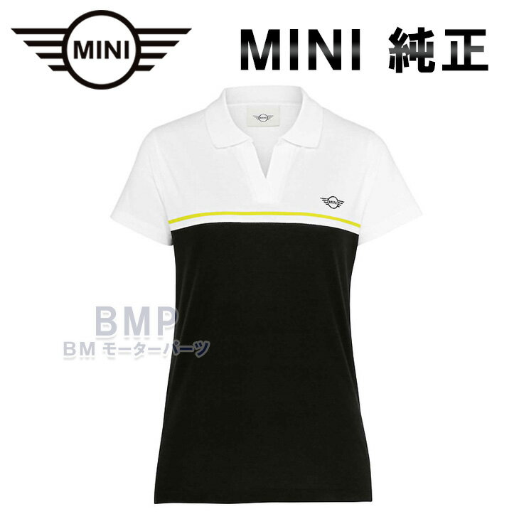 BMW MINI 純正 MINI COLLECTION MINIロゴ ポロシャツ ホワイト レディース コレクション