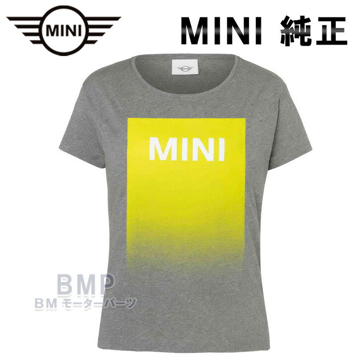 BMW MINI 純正 MINI COLLECTION 2022 MINIワードマークTシャツ グレー レディース コレクション