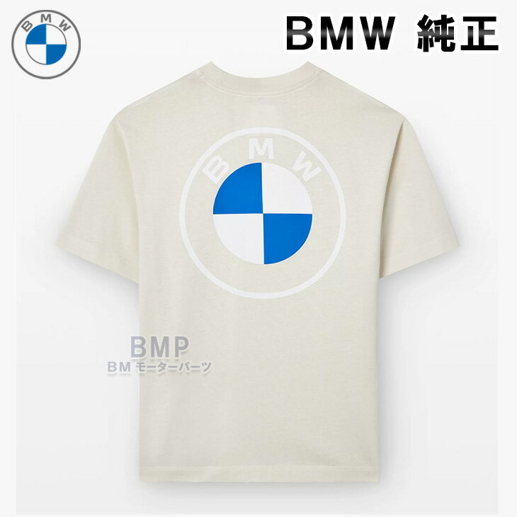 BMW 純正 BMW COLLECTION 2023 GOODS WITH FREUDE ユニセックス ロゴTシャツ ライトグレー 男女兼用 コ..