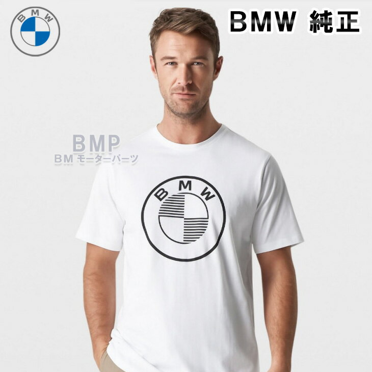 BMW 純正 BMW COLLECTION 2023 GOODS WITH FREUDE メンズ ロゴ Tシャツ ホワイト コレクション