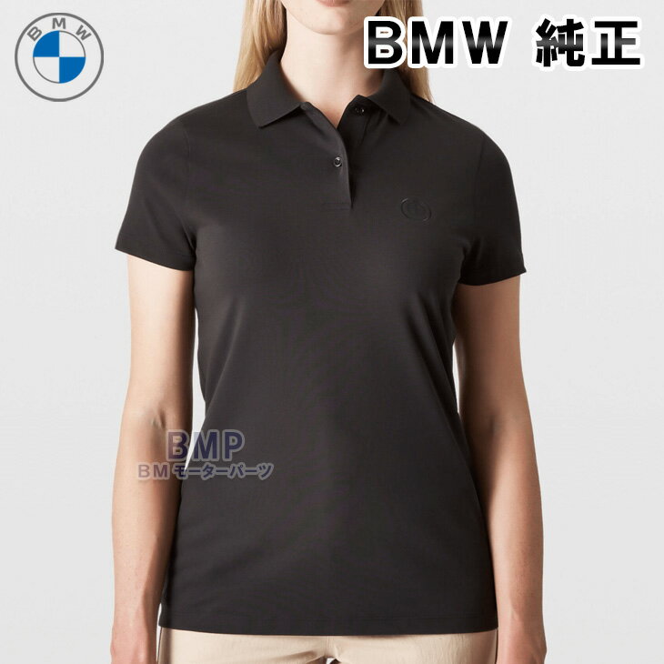 BMW 純正 BMW COLLECTION 2023 GOODS WITH FREUDE レディース ロゴポロシャツ ブラック コレクション