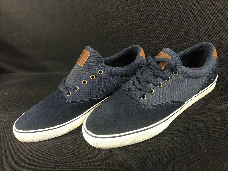 Emerica - PROVOST SLIM VULC / navy.brown.white / エメリカ BMX スケート スケシュー SHOES 靴 シューズ