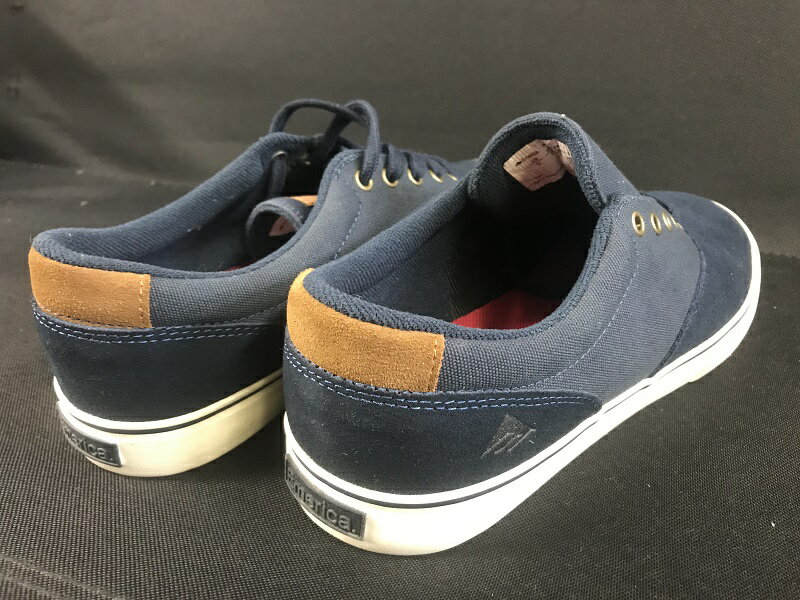 Emerica - PROVOST SLIM VULC / navy.brown.white / エメリカ BMX スケート スケシュー SHOES 靴 シューズ