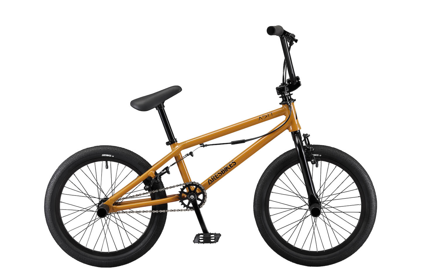 2022年継続モデル ARESBIKES - ADIT-AL / glosslightbrown ブラウン / 18インチBMX アルミフレーム / ..