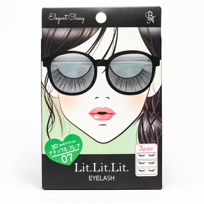 【在庫限り】Lit.Lit.Lit アイラッシュElegant Classy TDE-07 送料無料 BN ビーエヌ つけまつげ まつげ 睫毛 つけま エクステ風 パッチリ目元 自然な目元 ナチュラル 印象的な目元 バレないつけま ふさふさまつげ