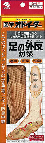 オドイーター 足の外反対策 インソール 女性用 22cm~25cm【ネコポス】送料無料